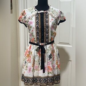Nick & Mo VINTAGE Mini Floral Dress Sz Small